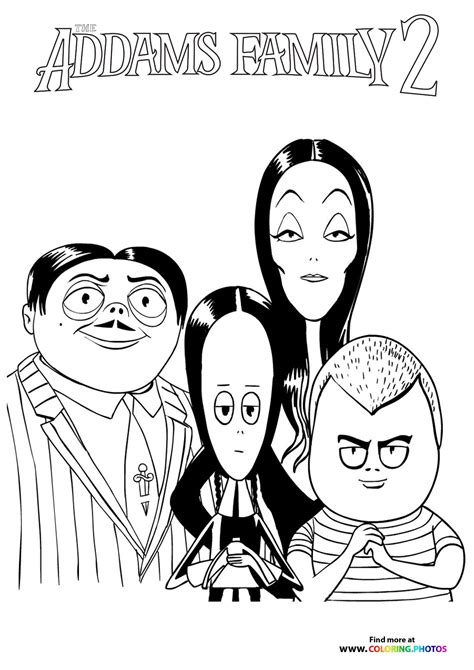 The Addams Family Coloring Page